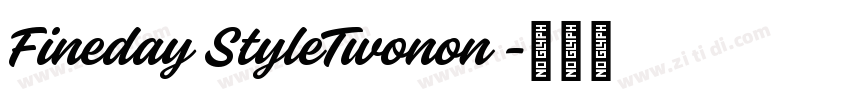 Fineday StyleTwonon 字体转换